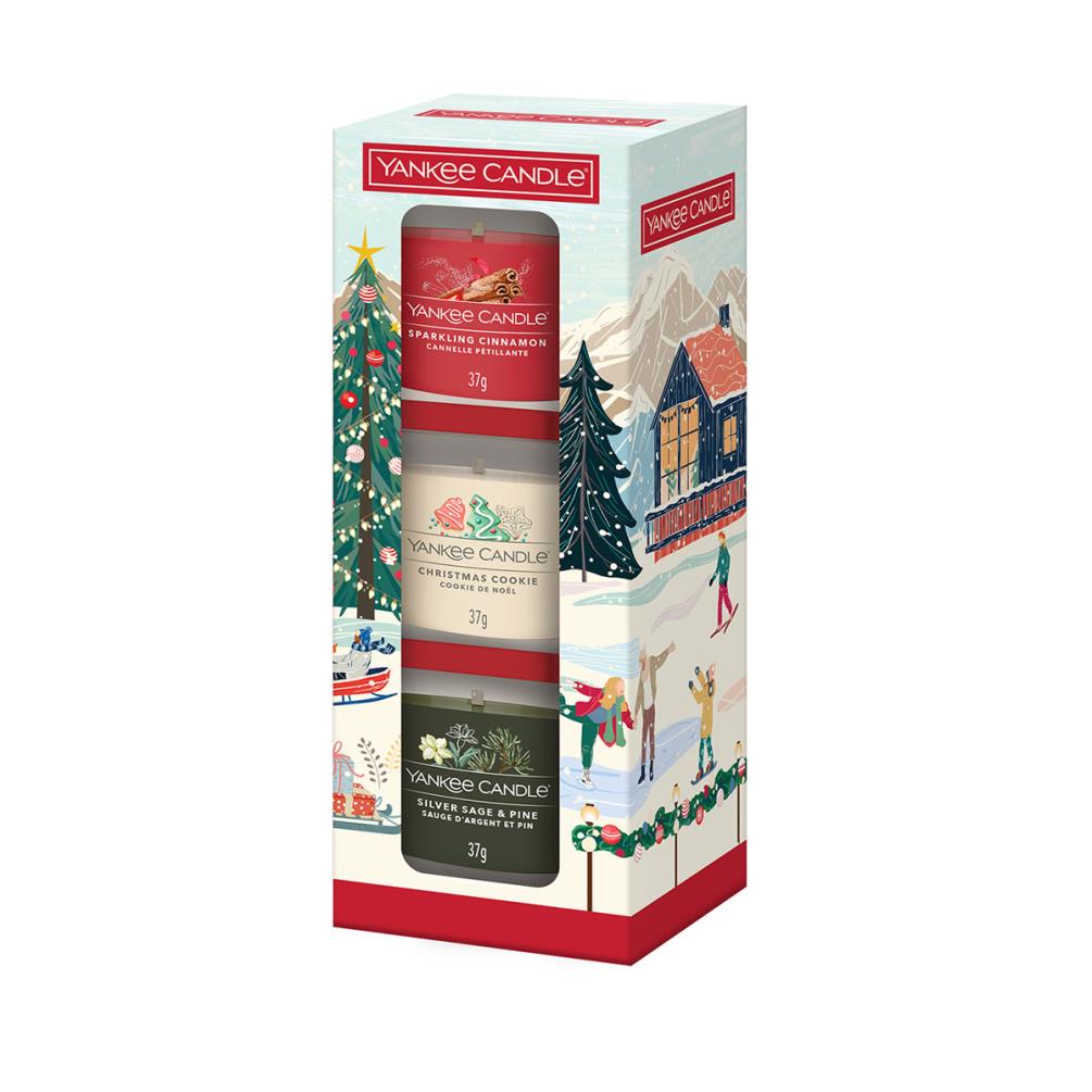 Yankee Candle 3 Filled Votive Candle Christmas Classics Gift Set £10.79